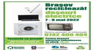 Brașovul reciclează! Între 7‑8 mai, brașovenii vor putea recicla deșeurile electrice și electronice