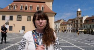 Marșul păcii de Ziua Europei. O refugiată le-a urat românilor un ,,cer liniștit”, fără război