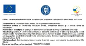 Finalizare proiect ”Dezvoltarea unui pachet integrat suport pentru copii și tinerii din SDL Gârcini”