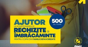 Guvernul liberal susține peste 300.000 de preșcolari și elevi din familii defavorizate. Aceștia vor primi ajutoare în valoare de 500 de lei