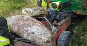 Peste 100 de metri cubi de deșeuri colectate la Săcele