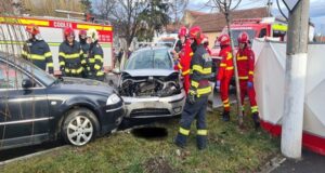 Accident grav cu două victime la Codlea. Traficul rutier a fost blocat (FOTO)