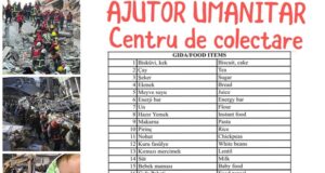 Punct de colectare de ajutoare în Brasov pentru cei afectați de cutremurul din Turcia