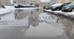 Atenție, șoferi! O groapă imensă de pe strada Mihai Viteazu vă poate trimite direct în service (FOTO)