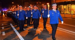 Jandarmeria Brașov, retragere cu torțe în această seară