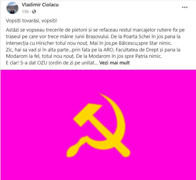 vladimir ciolacu postare