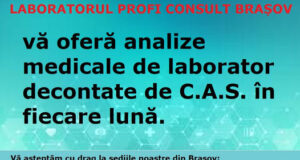 Analize medicale de laborator decontate de C.A.S.