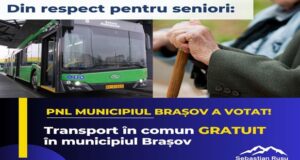 Transport public în comun gratuit pentru seniorii Brașovului