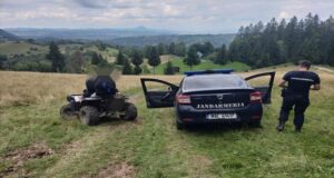 ”Intruși” în peisajul natural: 2000 de lei amendă pentru pasagerii unui ATV