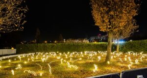 Magia licuricilor! Instalație luminoasă cu 120 de capsule LED la Sfântu Gheorghe