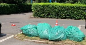 Au venit, au tuns iarba, au adunat gunoiul în saci, dar au uitat să îl mai și ridice de acolo (FOTO)