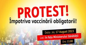 AUR a protestat la Ministerul Sănătății pe motiv de vaccinare