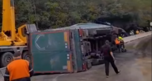 Trafic blocat pe DN1, în zona localității Perșani