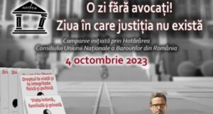 O zi fără avocați! Ziua în care justiția nu există