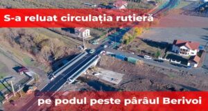 Podul peste pârâul Berivoi din Municipiul Făgăraş a fost modernizat