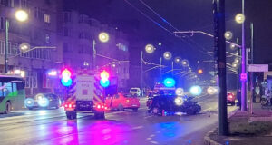 Accident la semaforul de lângă autogară(FOTO)