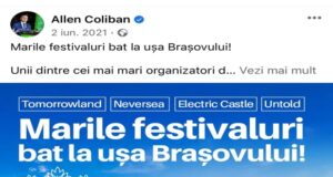 Minciunile lui Allen Coliban! Unde sunt domnule primar marile festivaluri care ”bat la ușa Brașovului”?
