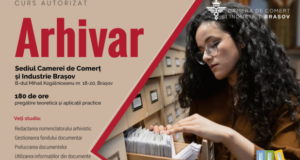 Camera de Comerț și Industrie Brașov organizează cursul de ARHIVAR