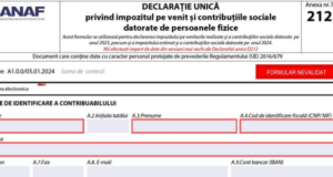 Eroare ANAF în declarația unică pe 2024