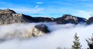 Imagini inedite din această dimineață, din Munții Bucegi (FOTO)