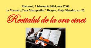 „Recitalul de la ora cinci” susținut de cadre didactice și studenți de la Facultatea de Muzică a Universității „Transilvania” din Brașov