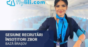 FlyLili recrutează însoțitori de zbor pentru baza operațională FlyLili din Brașov