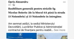 Primarul de la Rupea se laudă cu modernizarea unui drum întreg, dar de fapt e un “ciot” de stradă (FOTO)