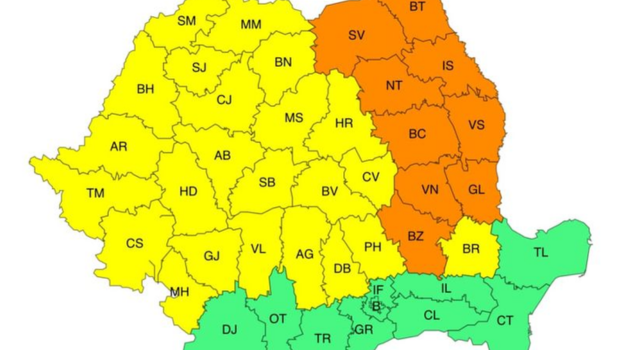 Brașovul intră sub COD GALBEN de ploi torențiale, vânt puternic și descărcări electrice (HARTĂ) 1 13.09 14