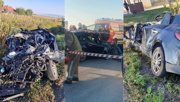 Trafic blocat pe DN13, în zona localității Feldioara. Un șofer a murit după ce s-a „propulsat” cu mașina în afara părții carosabile (FOTO) 1 24.09 38