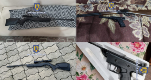Percheziții de amploare în toată țara. 7 arme confiscate, în Brașov, într-un dosar de trafic (FOTO)