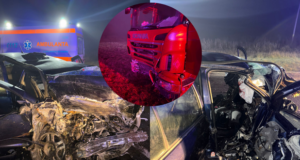 FOTO. Ce spune poliția despre accidentul de pe DN13, în urma căruia trei tineri au murit. Tânărul, fără permis, care se afla la volan a intrat pe contrasens