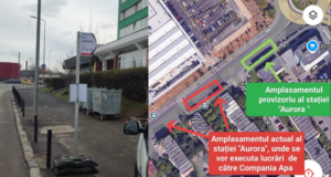 Stația de autobuz „Aurora” se mută temporar din 27 martie din cauza lucrărilor de infrastructură