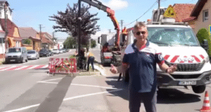 VIDEO. Strada Lungă din Ghimbav, iluminată inteligent. Lucrările sunt aproape finalizate