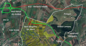 Un nou traseu pentru autostrada A13, Brașov – Bacău. Tunel pe sub Dealul Lempeș și nod de descărcare la Sânpetru
