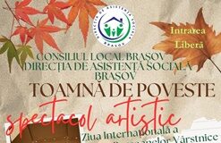 „Toamnă de poveste”, spectacol dedicat Zilei Internaționale a Persoanelor Vârstnice, organizat de Direcția de Asistență Socială Brașov