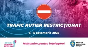 Restricții de trafic în Brașov, între 3-5 octombrie, pe durata competiției Brașov Running Festival
