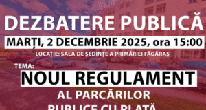 Regulamentul parcărilor publice cu plată din Făgăraș, revizuit și lansat în consultare publică