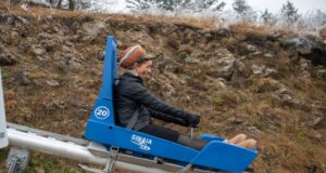 FOTO Poiana Brașov mai are de așteptat. Cum arată sania alpină de la Sinaia