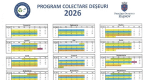 Calendarul colectării selective a deșeurilor pe 2026, disponibil la Râșnov