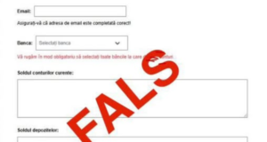 Alertă ANAF! Tentativă de fraudă prin link fals care cere date bancare