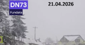 VIDEO. În plină primăvară, ninge în zona montană! Brașovul sub avertizare de cod galben!