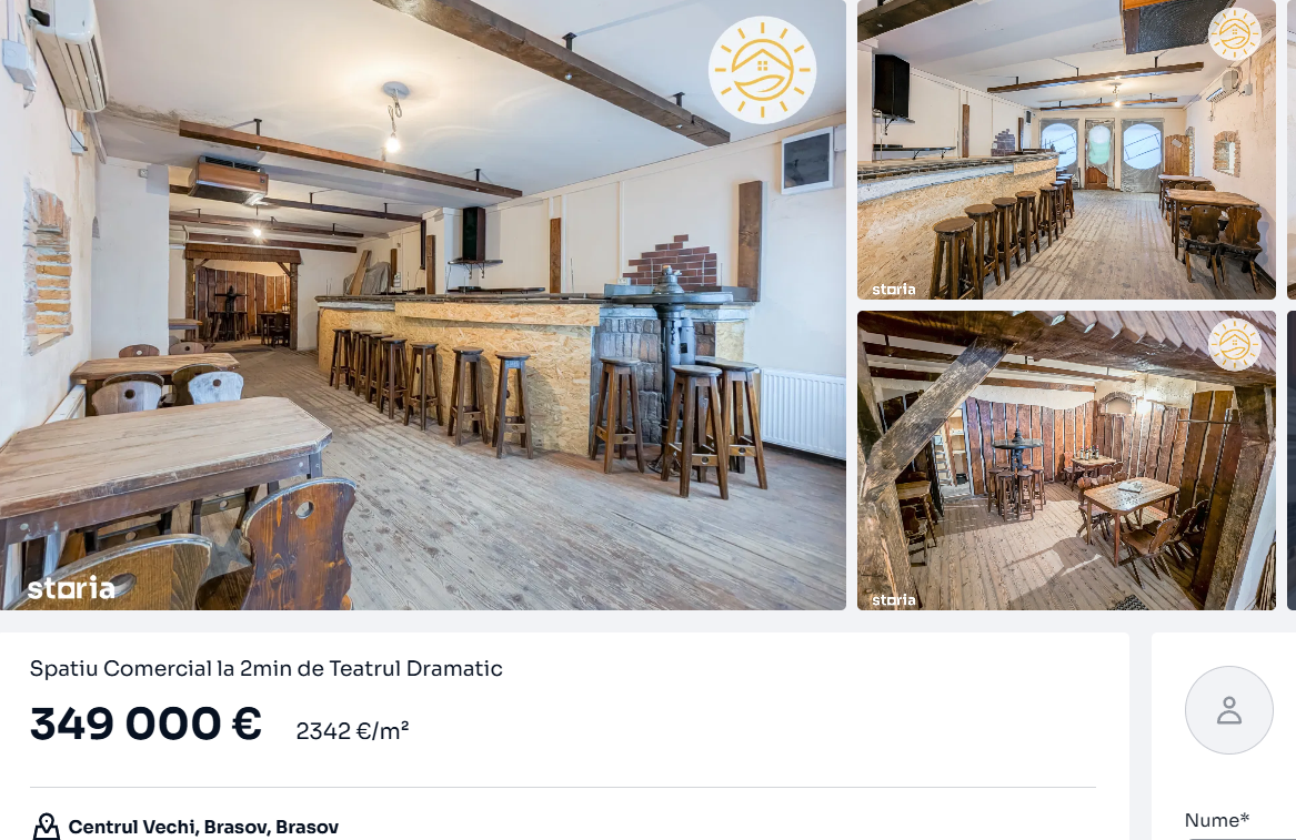 HoReCa pe butuci în Brașov, județul turistic al României! Restaurante funcționale scoase la vânzare, presiune pe chirii și afaceri cedate pe bandă rulantă 4 Captura de ecran 2026 06 03 112137
