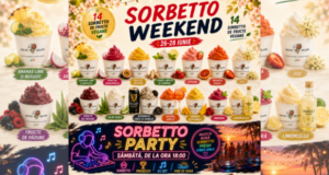14 sortimente de sorbetto vegan și petrecere cu vibe italian, în acest weekend la Casa del Gelato