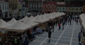 Târg de Brumărel în Piața Sfatului din Brașov