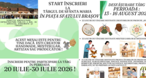 Brașovul se pregătește de Târgul de Sfânta Maria. Au început înscrierile pentru comercianți