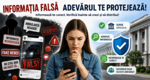 Dezinformarea face victime! Informați-vă din surse oficiale și verificați înainte să distribuiți!