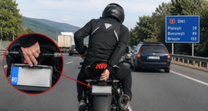 O nouă „fiță” printre motocicliștii români! Își ascund numerele de înmatriculare înainte să facă slalom printre mașini