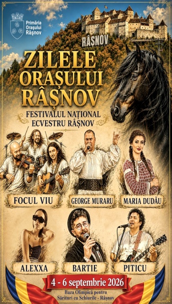 Festivalul Național Ecvestru va avea loc la Râșnov în perioada 4-6 septembrie. Vezi programul! 2 Afis Zilele Rasnovului 2026.jpg