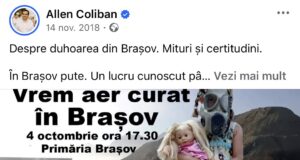 Mincinosul de la USR! Allen Coliban a promis că rezolvă problema mirosurilor din Brașov. Patru ani la Primărie, iar „soluțiile” au rămas doar vorbe