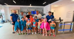 Campioana olimpică Camelia Potec, în vizită la bazinul din Ghimbav